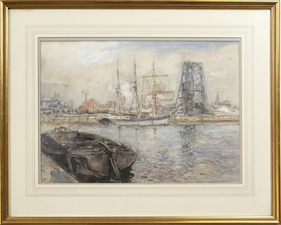 Lot 1034 - Rowland Henry Hill (1873-1952) Fishing boats...