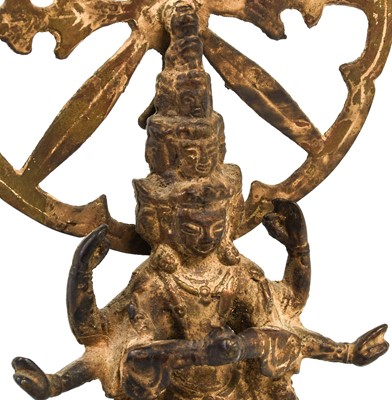 Lot 61 - A Sino-Tibetan Bronze Figure of...