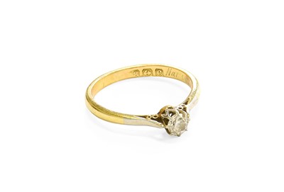 Lot 450 - An 18 Carat Gold Diamond Solitaire Ring, the...