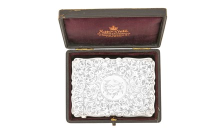 Lot 2246 - A Victorian Silver Card-Case