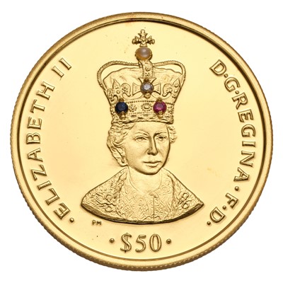 Lot 312 - Sierra Leone, Gold $50 2008, (.999 gold, 22mm,...