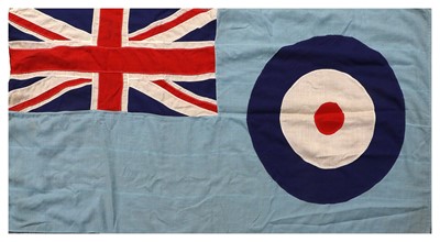 Lot 142 - A Second World War RAF Ensign, constructed of...