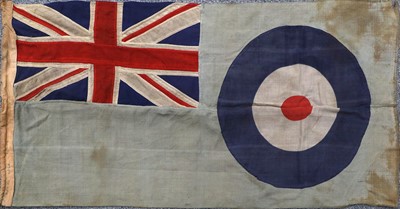 Lot 143 - A Second World War RAF Ensign, of stitched...