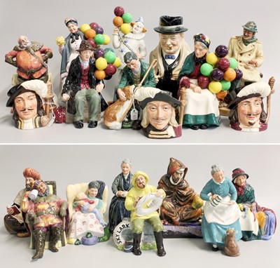Lot 274 - Nineteen Various Royal Doulton Figures and...