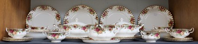 Lot 199 - A Royal Albert Old Country Roses Part Dinner...