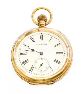 Lot 452 - A 9ct Gold Waltham Pocket Watch