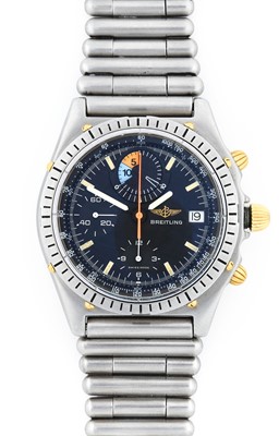 Lot 2146 - Breitling: A Stainless Steel Automatic...