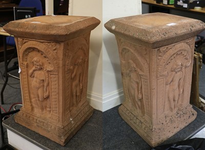 Lot 1275 - A Pair of Classical Stone Pedestals