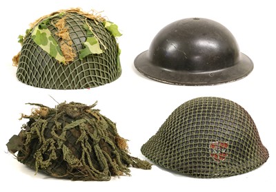 Lot 164 - A Second World War British Brodie Helmet,...