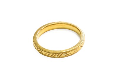 Lot 506 - A 22 Carat Gold Band Ring, finger size M1/2