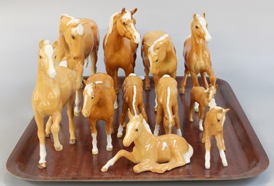 Lot 161 - Beswick Horses and Foals, including Prancing...