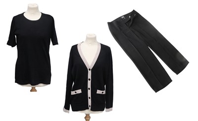 Lot 2151 - Chanel Uniform, comprising a black wool short...