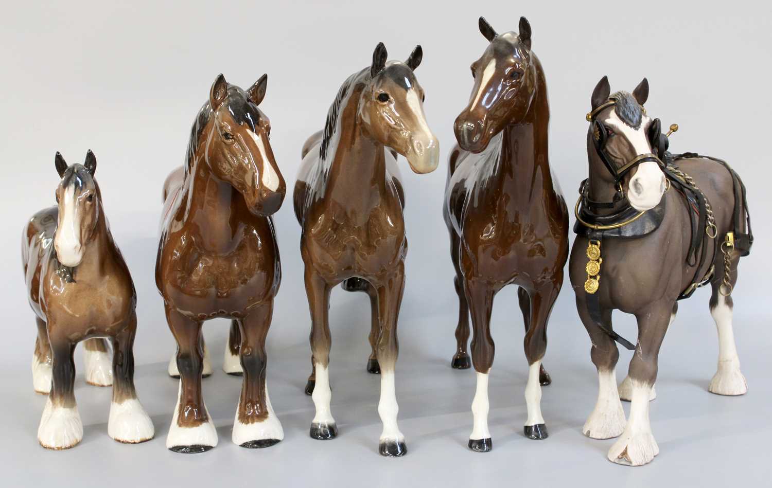 Lot 162 - Beswick Horses, Comprising: Burnham Beauty,...