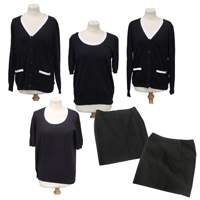 Lot 2211 - Chanel Uniforms, comprising two black and...