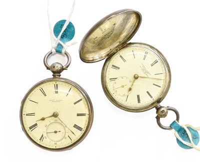 Lot 538 - A Silver Open Faced Pocket Watch, signed Thos...