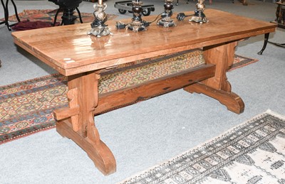 Lot 1188 - An Oak Refectory Table, of pegged construction,...