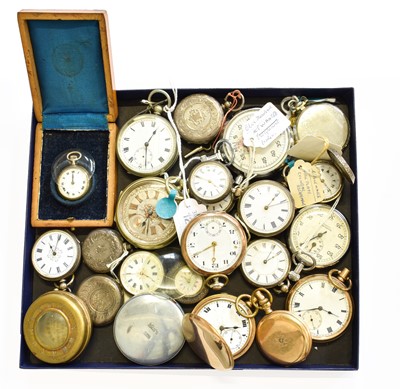 Lot 541 - A Selection of Lady's Fob Watches, and Plated...