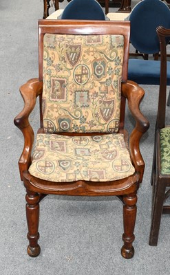 Lot 1142 - A 19th century Mahogany Open Armchair, with...