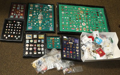 Lot 484 - A Collection of Pin Badges, including souvenir,...