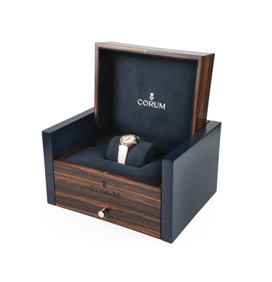 Lot 2114 - Corum: A Lady's 18 Carat Rose Gold Diamond Set...