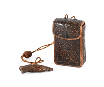 Lot 66 - ~ A Japanese Carved Boxwood Inro, Meiji, in...