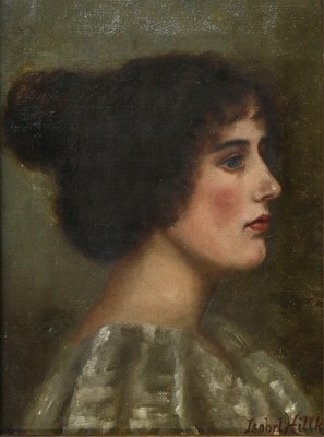 Lot 1134 - Isabel Hullk (20th Century) Potrait of an...