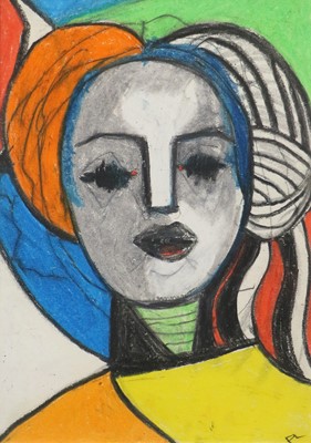 Lot 1164 - Fernando Leal (1896 - 1964) Head of a woman...