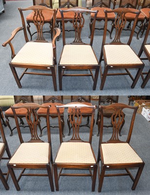 Lot 1145 - A Set of Six 19th Century Mahogany Dining...