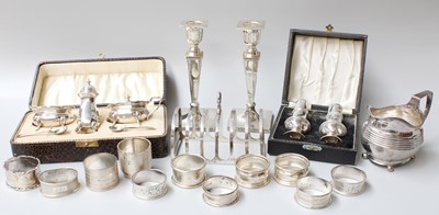 Lot 71 - A Collection of Assorted Silver, including a...