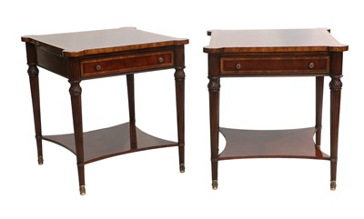 Lot 924 - A Pair of Reproduction Mahogany and...