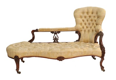 Lot 823 - A Victorian Carved Rosewood Framed Sofa, circa...