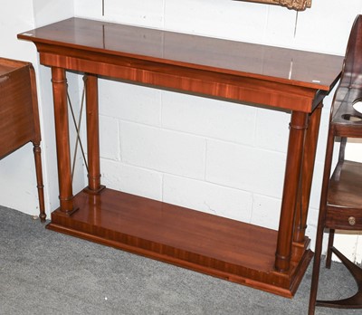 Lot 1133 - A Reproduction Regency Style Mahogany Console...