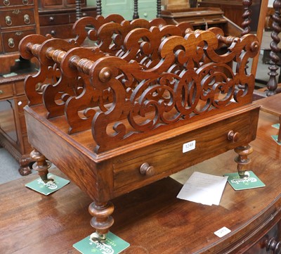 Lot 1248 - A Victorian Pierced and Carved Rosewood Three...