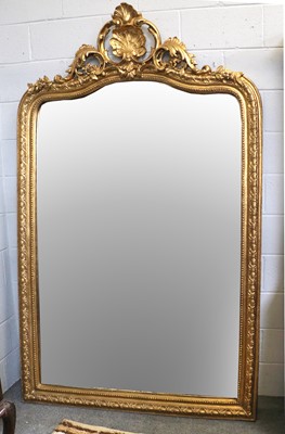 Lot 1216 - A Large Reproduction Rococo Style Wall Mirror,...