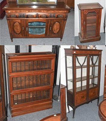 Lot 1301 - An Edwardian Inlaid Mahogany Display Cabinet,...