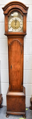 Lot 1311 - A Walnut Chiming Small Longcase Clock, signed "...