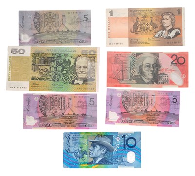 Lot 461 - Assorted Hong Kong and Australia Banknotes; 38...