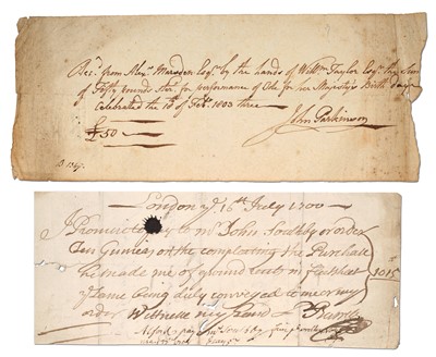 Lot 435 - Promissory Note 1700, London 16th July 1700,...