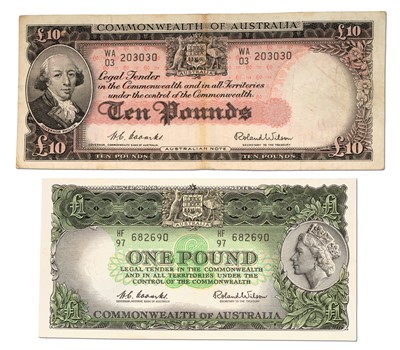 Lot 449 - Commonwealth of Australia, £10 note, 1953-54...