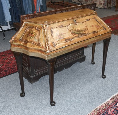 Lot 1323 - An 18th century Style Painted Desk, with...