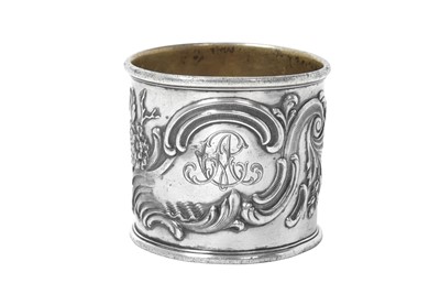 Lot 2239 - A Russian Silver Napkin-Ring