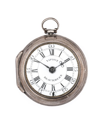 Lot 2365 - Vipont: A Silver Pair Cased Verge Pocket Watch,...