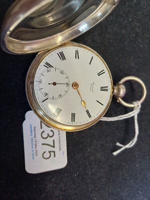 Lot 2375 - Barwise: A Silver Lever Pocket Watch, signed...