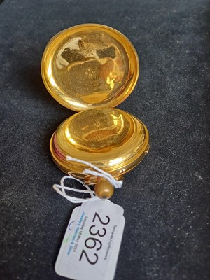 Lot 2362 - Ashworth: An 18 Carat Gold Open Faced...
