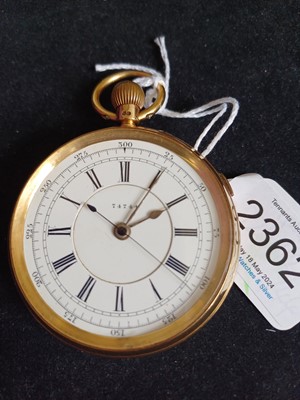 Lot 2362 - Ashworth: An 18 Carat Gold Open Faced...