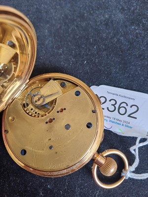 Lot 2362 - Ashworth: An 18 Carat Gold Open Faced...