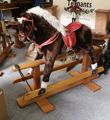 Lot 1105 - A 20th Century Plush Rocking Horse, by Pegasus...