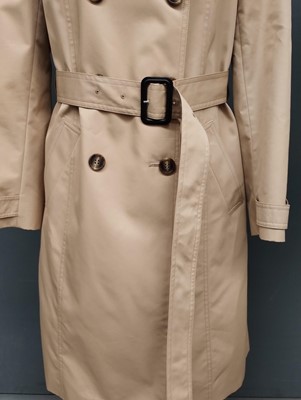 Lot 1043 - Jaeger Ladies Tan Canvas Trench Coat with...