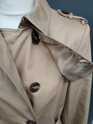 Lot 1043 - Jaeger Ladies Tan Canvas Trench Coat with...