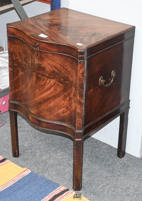 Lot 1169 - A George III Mahogany Serpentine Fronted...